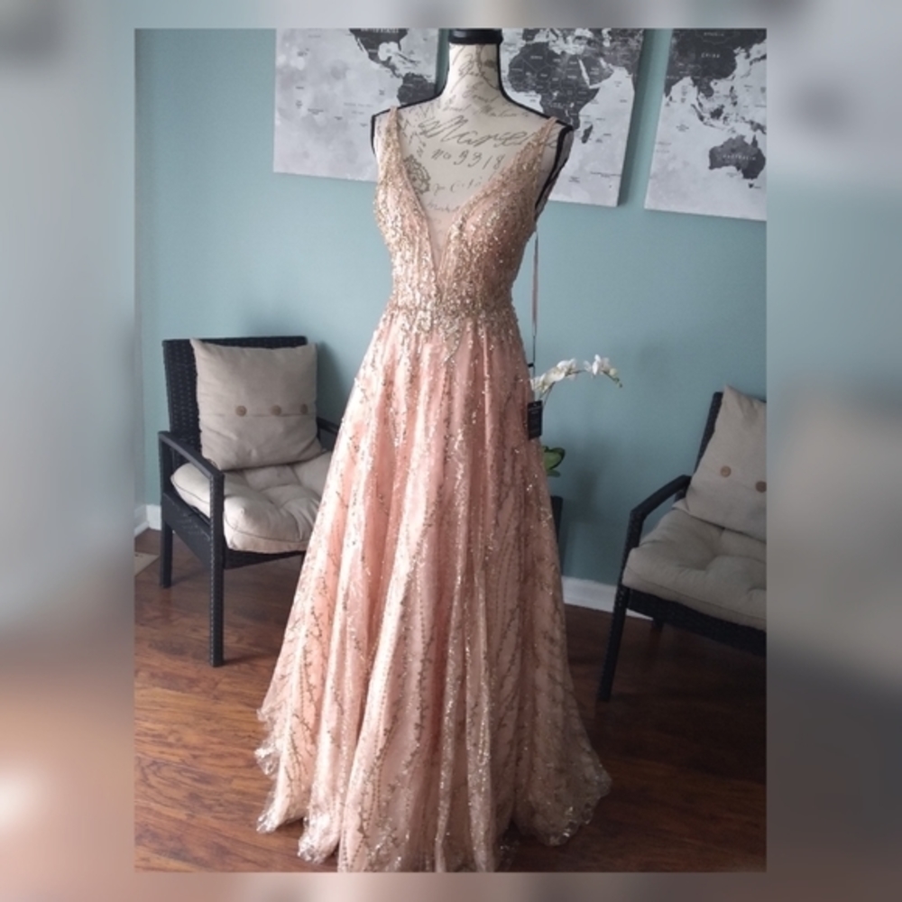 Sparkly a line prom dress Cinderella Divine
